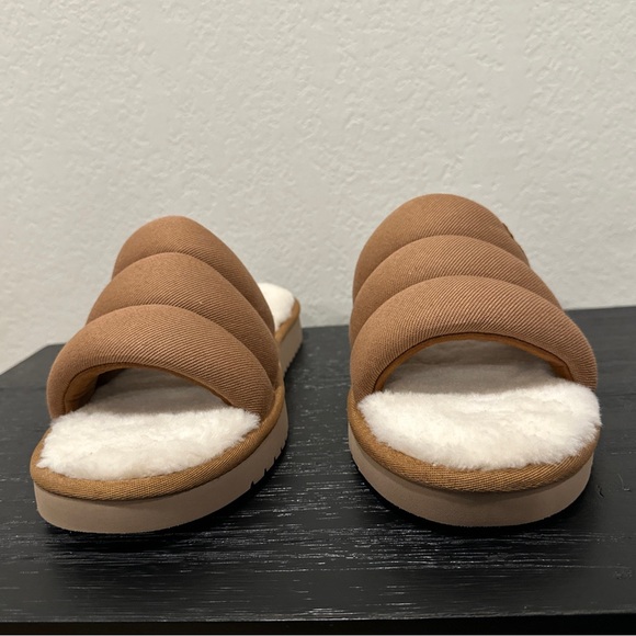 New Size 11 KOOLABURRA by UGG Rommie Men's Slippers Slides Taz Tan Chestnut - Picture 2 of 8